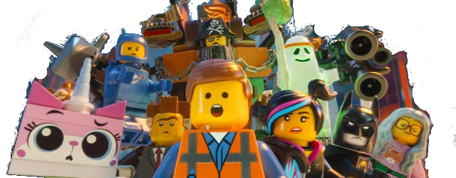 A team of lego characters from the Lego movie
