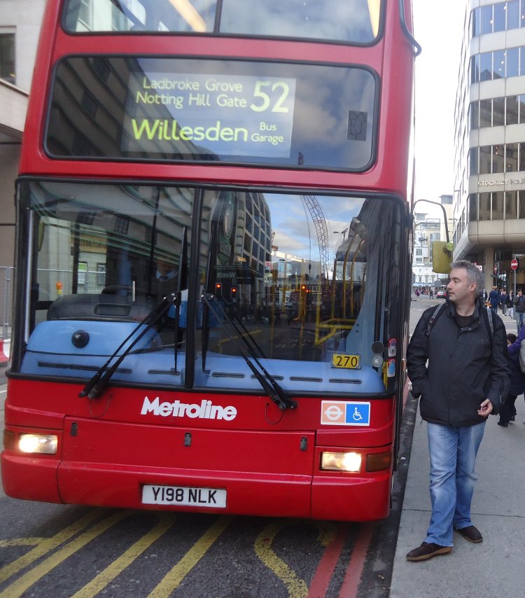 Dan Brickley and a bus