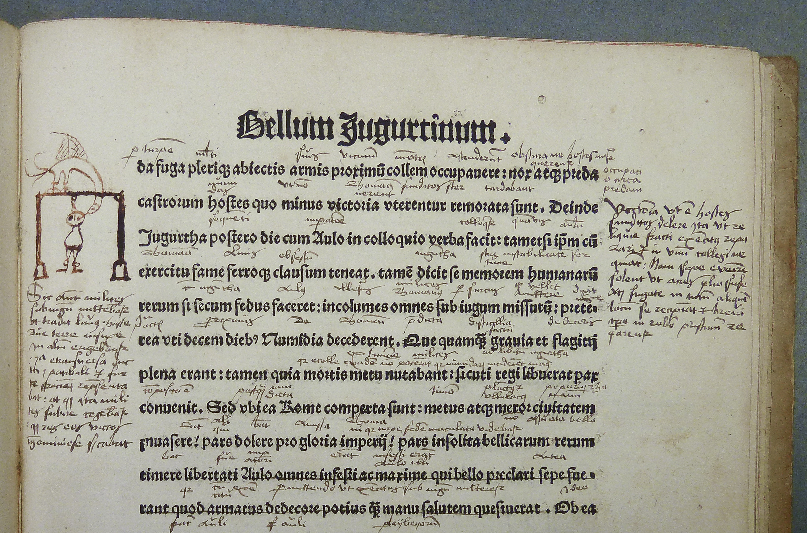 Annotatated medieval manuscript