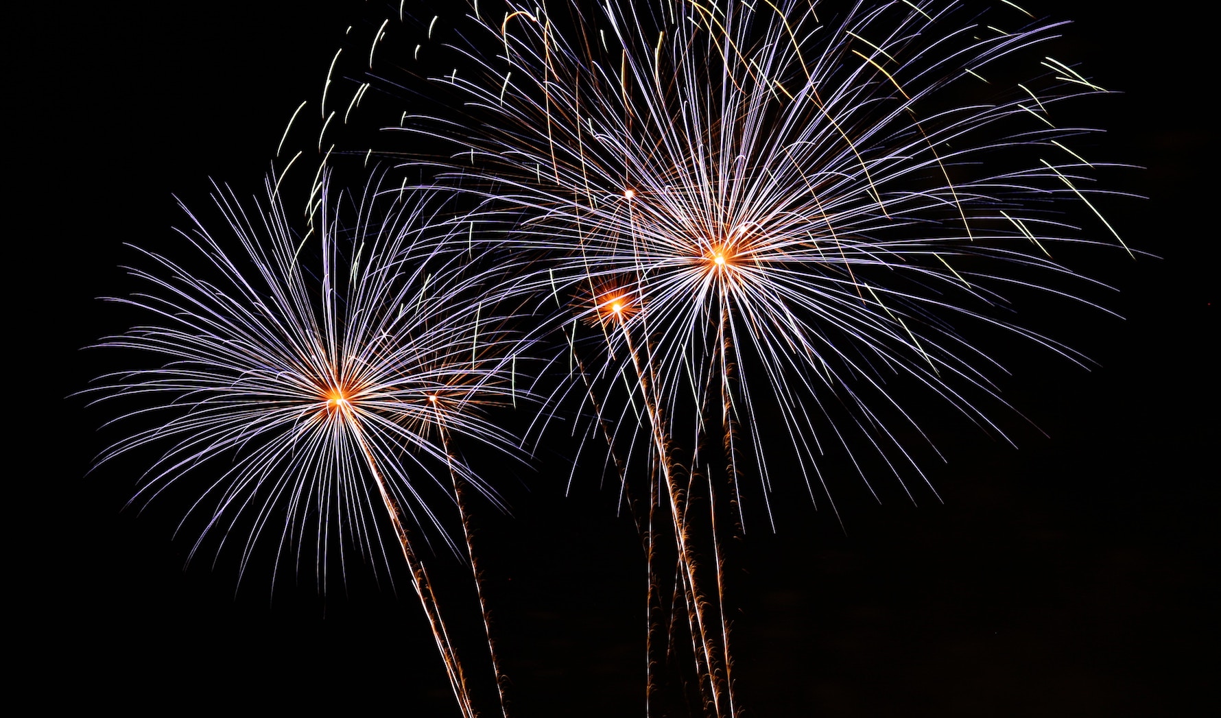 Photo: fireworks at night