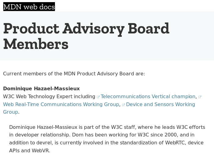 MDN Product Advisory Board