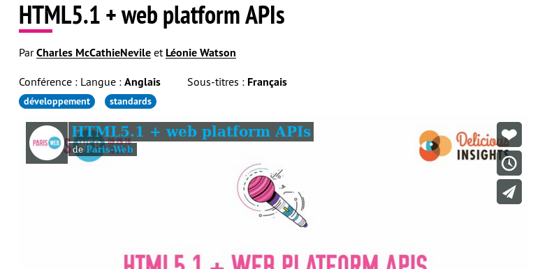 W3C à Paris Web 2016