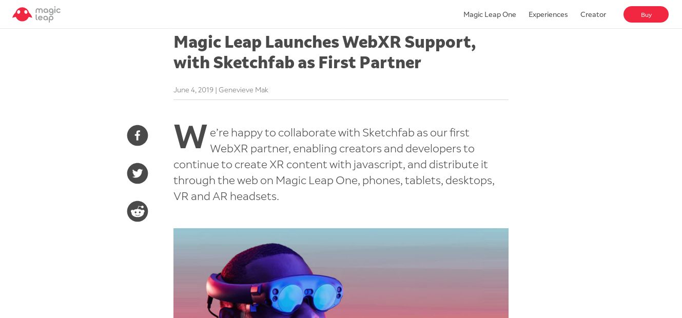 WebXR dans Magic Leap