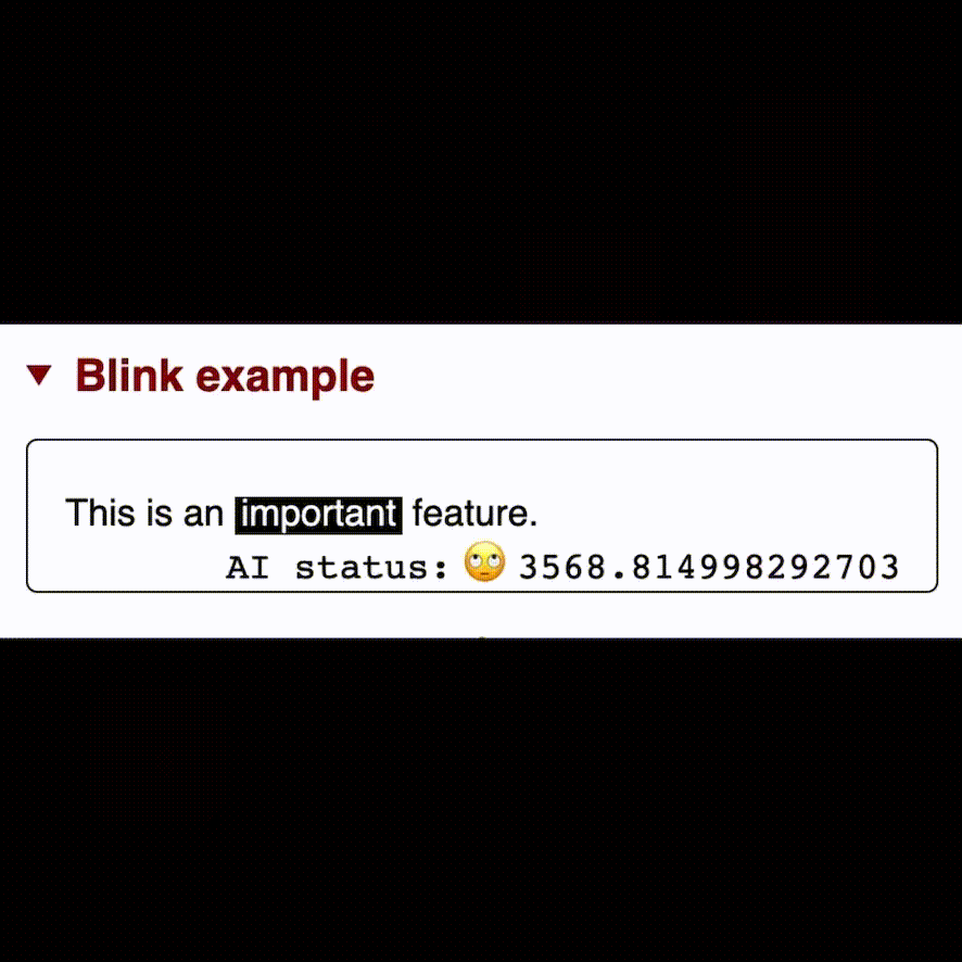 W3C re-introduces popular BLINK feature