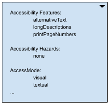 Toggle box with all accessibility information