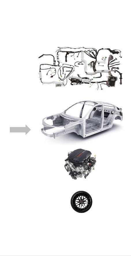 [Picture of car components