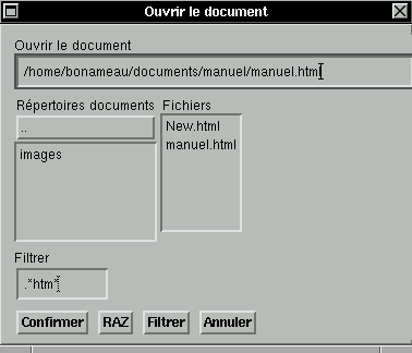Navigateur de fichiers