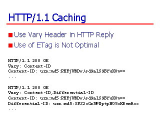 HTTP/1.1 Caching