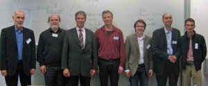 Speakers at W3Cday ltr: Klaus Birkenbihl, Philipp Slusallek, Martin Kurze, Günther Neher, Benjamin Adrian, Felix Sasaki and Christian Lieske. Missing: Jens Grochtdreis and Alexander Haffner.