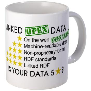 5 Star Linked data Mug
