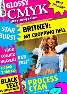 A CMYK magazine cover