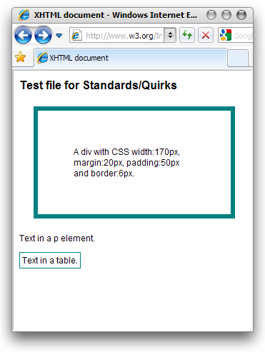 Picture of a file displayed in standards mode.