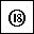 CIRCLED NUMBER EIGHTEEN