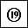 CIRCLED NUMBER NINETEEN