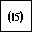 PARENTHESIZED NUMBER FIFTEEN