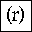 PARENTHESIZED LATIN SMALL LETTER R