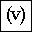 PARENTHESIZED LATIN SMALL LETTER V