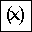 PARENTHESIZED LATIN SMALL LETTER X
