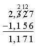 2D subtraction problem with crossouts