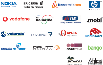 Sponsors de l'Initiative pour le Web Mobile