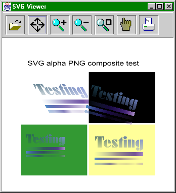 four PNG images composited against colored backgrounds