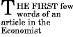 Image illustrating the combined effect of the :first-letter and :first-line pseudo-elements