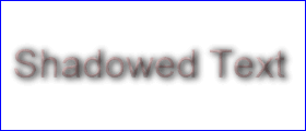 Example filters02 - text with shadowing effect