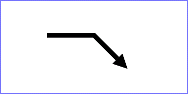 Example Marker - Triangular marker at the end of a path