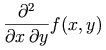 \frac{\partial ^{2}}{\partial x\,\partial y}f(x,y)