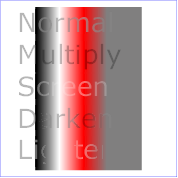 Example feBlend — Examples of feBlend modes