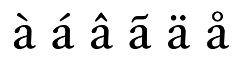 diacritic marks