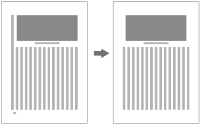 Example of only one full length line of vertical text after  illustrations in the block direction (the left case should be changed to the right case)