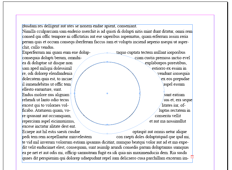 With wrap set to path, the shape appears to cut a hole in the containing object, so that the text in that object flows around the shape, as close t otouching the wrap-path as possible.