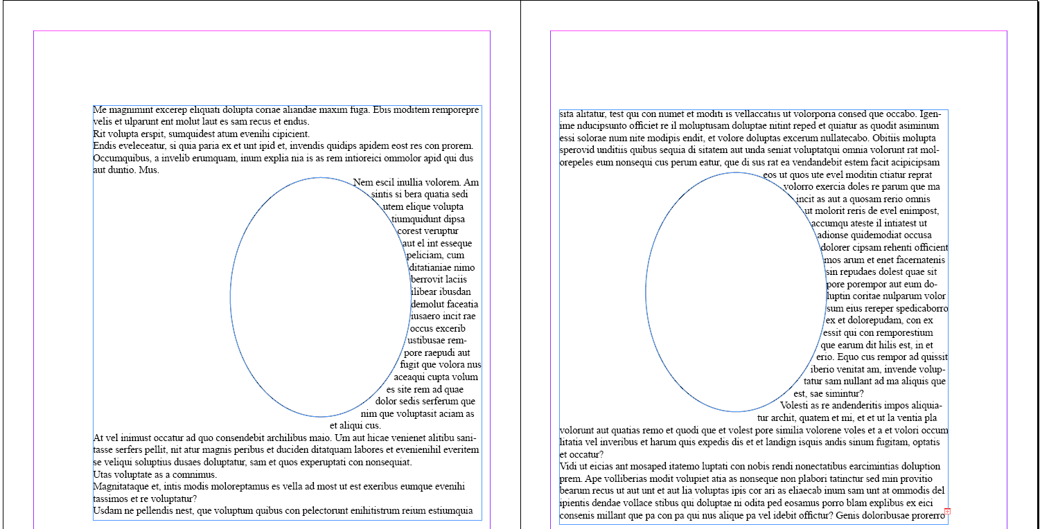 With wrap-side=end, text is rendered between the runaround and the end edge of the containing area, but not on the start-edge side side of the runaround.