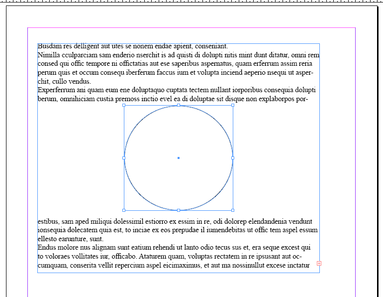 With wrap=skip the embedded shape acts as if it took up the whole available width, so that there is no room for text to either side of it.