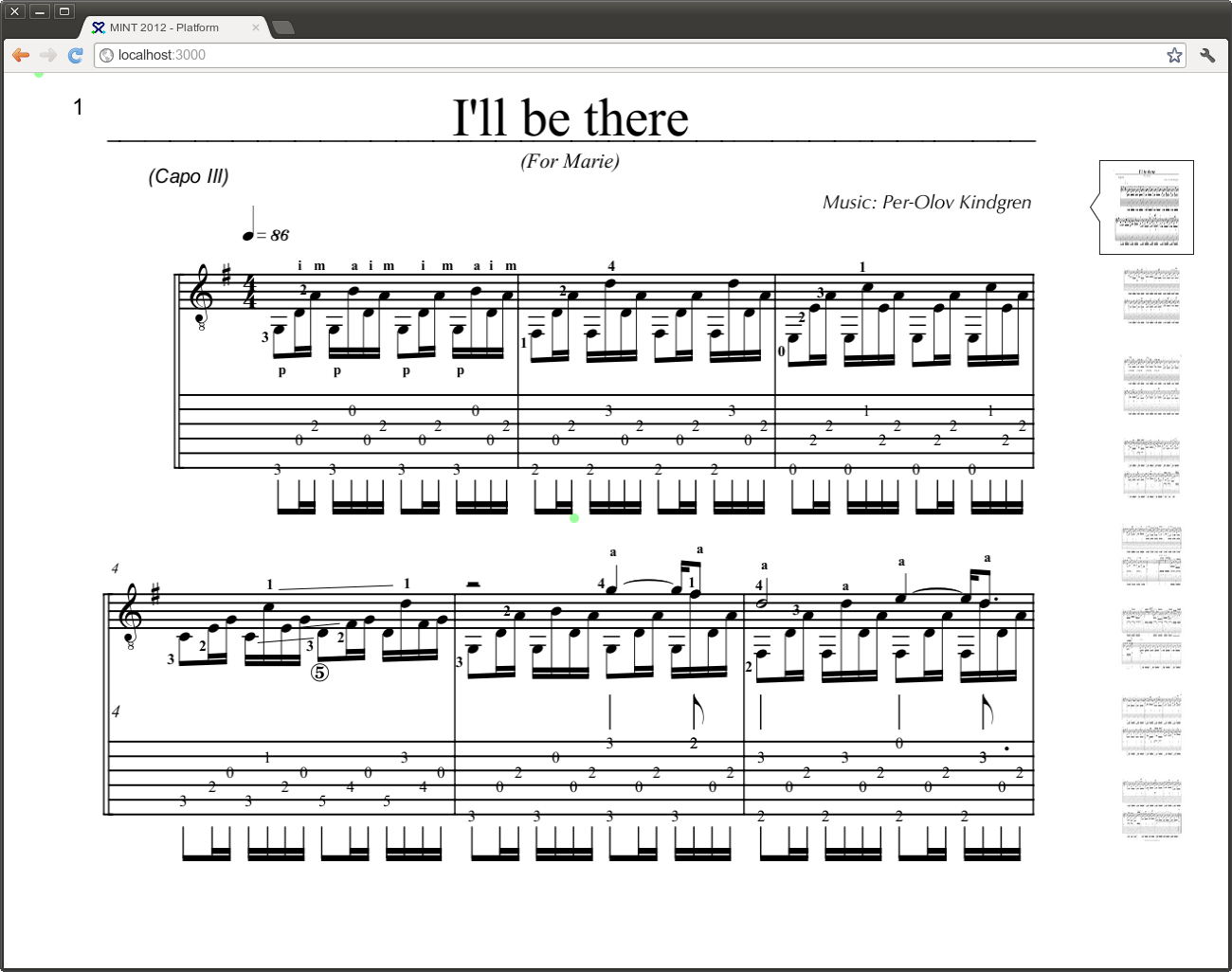 music sheet app screen shot
