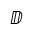 DOUBLE-STRUCK ITALIC CAPITAL D