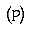 PARENTHESIZED LATIN SMALL LETTER P