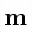 MATHEMATICAL BOLD SMALL M