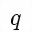 MATHEMATICAL ITALIC SMALL Q