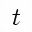 MATHEMATICAL ITALIC SMALL T