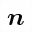 MATHEMATICAL BOLD ITALIC SMALL N