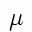 MATHEMATICAL ITALIC SMALL MU