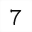 MATHEMATICAL MONOSPACE DIGIT SEVEN