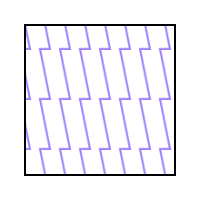 A hatch example with a zigzag line.