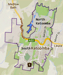 Map of Katoomba.