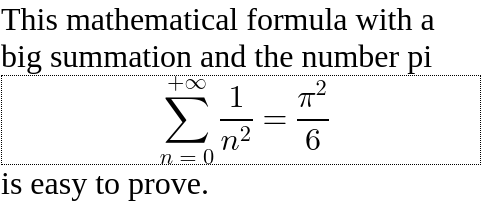 math example (display)