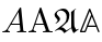 mathvariant example