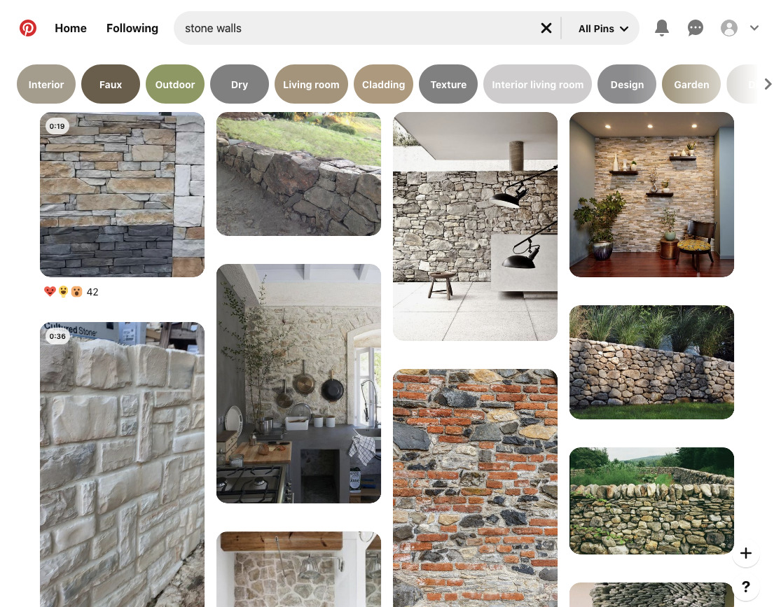 An example of masonry layout:
four columns of items,
each item is placed into the column with the smallest height so far.