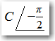 phasor angle of negative pi over 2